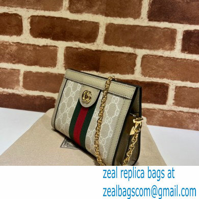 Gucci Ophidia Web Mini Shoulder Bag 602676 GG Canvas Oatmeal
