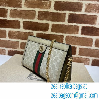 Gucci Ophidia Web Small Shoulder Bag 553877 GG Canvas Oatmeal