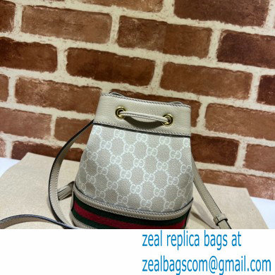 Gucci Ophidia Web mini bucket Bag 550620 GG Canvas Oatmeal - Click Image to Close