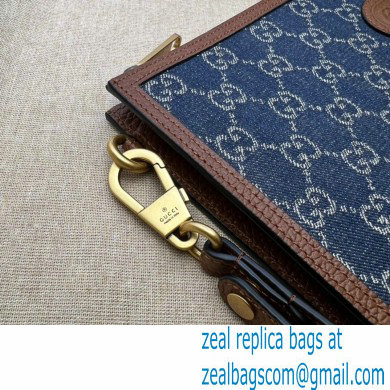 Gucci Pouch bag with Interlocking G 672953 GG Denim Blue - Click Image to Close