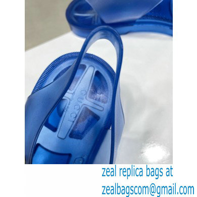 Gucci Rubber Sandals with Double G 676970 Blue 2022