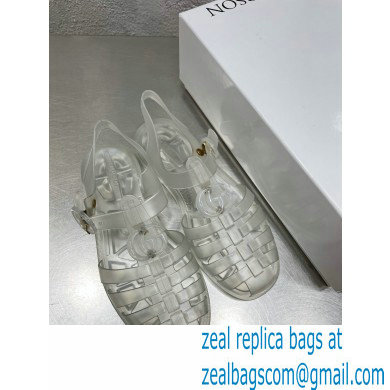 Gucci Rubber Sandals with Double G 676970 Transparent 2022 - Click Image to Close