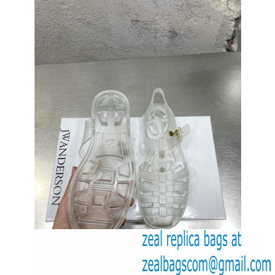 Gucci Rubber Sandals with Double G 676970 Transparent 2022 - Click Image to Close