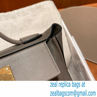 HERMES 24/24 MINI KELLY BAG IN TOGO LEATHER Gris Asphalte - Click Image to Close