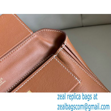 HERMES 24/24 MINI KELLY BAG IN TOGO LEATHER TAN