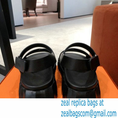 Hermes Electric sandals Leather Black 2022 - Click Image to Close