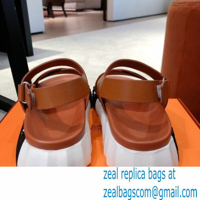 Hermes Electric sandals Leather Brown 2022