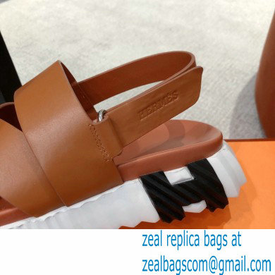 Hermes Electric sandals Leather Brown 2022