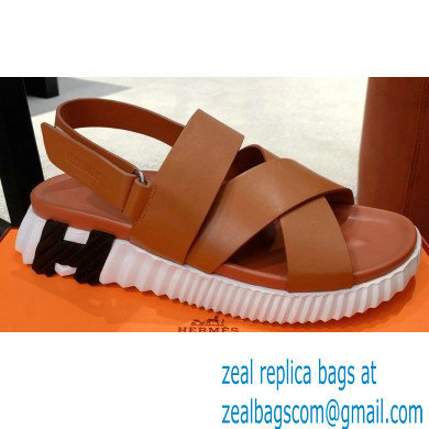 Hermes Electric sandals Leather Brown 2022