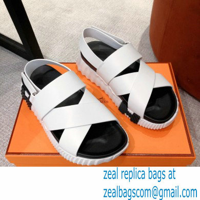 Hermes Electric sandals Leather White 2022