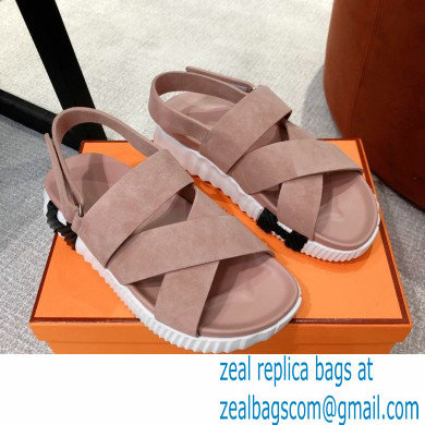 Hermes Electric sandals Suede Nude 2022