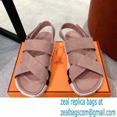 Hermes Electric sandals Suede Nude 2022