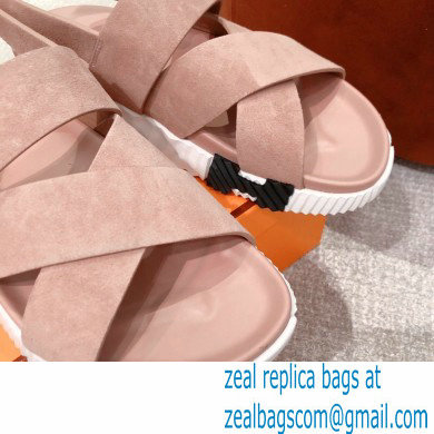 Hermes Electric sandals Suede Nude 2022