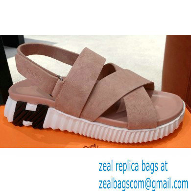 Hermes Electric sandals Suede Nude 2022