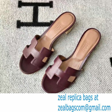 Hermes Heel 5cm Oasis Sandals in Swift Box Calfskin 10