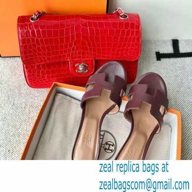 Hermes Heel 5cm Oasis Sandals in Swift Box Calfskin 10