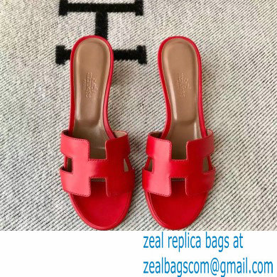 Hermes Heel 5cm Oasis Sandals in Swift Box Calfskin 12