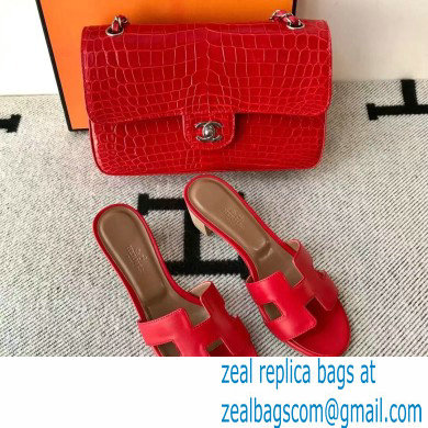 Hermes Heel 5cm Oasis Sandals in Swift Box Calfskin 12