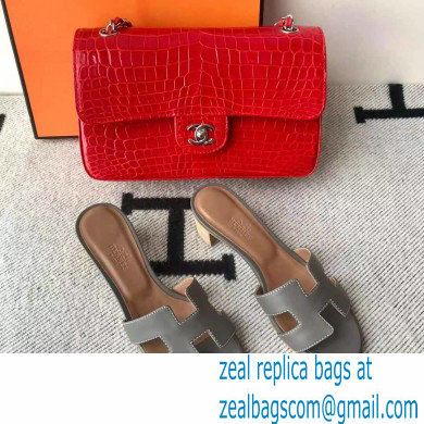 Hermes Heel 5cm Oasis Sandals in Swift Box Calfskin 15