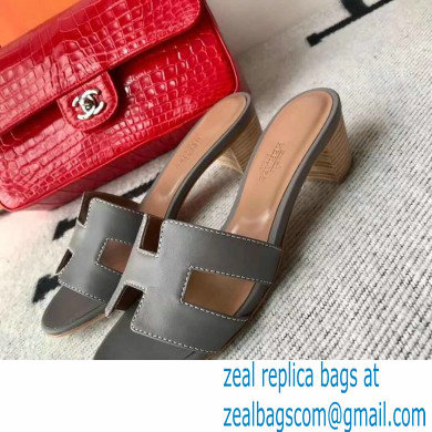 Hermes Heel 5cm Oasis Sandals in Swift Box Calfskin 15 - Click Image to Close