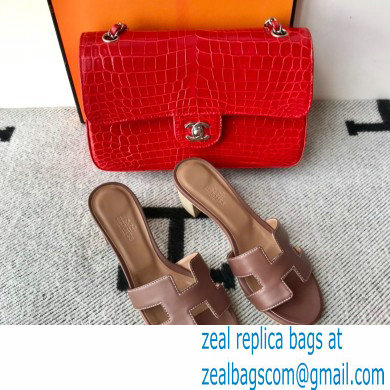 Hermes Heel 5cm Oasis Sandals in Swift Box Calfskin 23