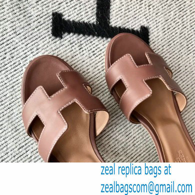 Hermes Heel 5cm Oasis Sandals in Swift Box Calfskin 23