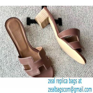 Hermes Heel 5cm Oasis Sandals in Swift Box Calfskin 23 - Click Image to Close