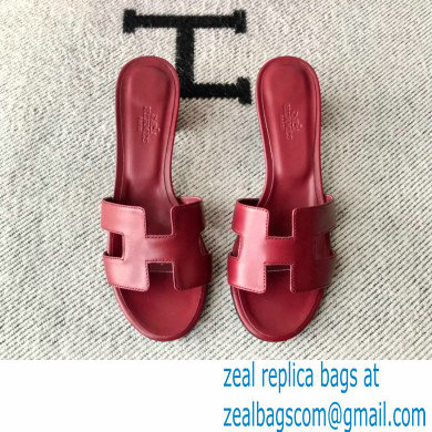 Hermes Heel 5cm Oasis Sandals in Swift Box Calfskin 24 - Click Image to Close