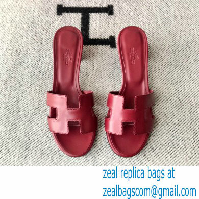 Hermes Heel 5cm Oasis Sandals in Swift Box Calfskin 24