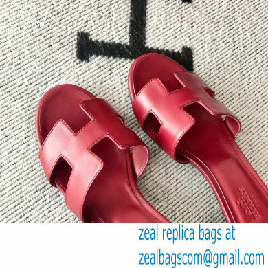 Hermes Heel 5cm Oasis Sandals in Swift Box Calfskin 24