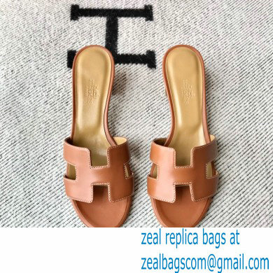 Hermes Heel 5cm Oasis Sandals in Swift Box Calfskin 26 - Click Image to Close