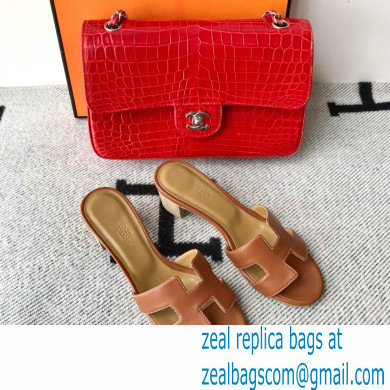 Hermes Heel 5cm Oasis Sandals in Swift Box Calfskin 26