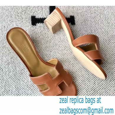 Hermes Heel 5cm Oasis Sandals in Swift Box Calfskin 26