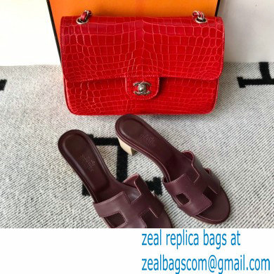 Hermes Heel 5cm Oasis Sandals in Swift Box Calfskin 28