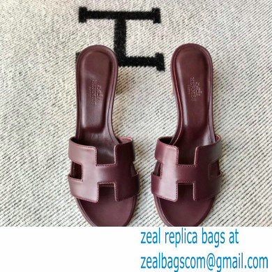 Hermes Heel 5cm Oasis Sandals in Swift Box Calfskin 28