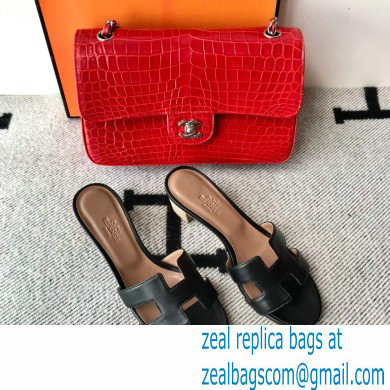 Hermes Heel 5cm Oasis Sandals in Swift Box Calfskin 30