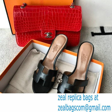 Hermes Heel 5cm Oasis Sandals in Swift Box Calfskin 30