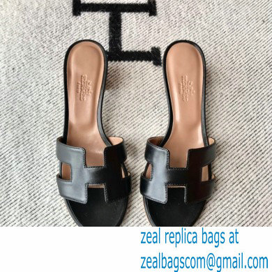 Hermes Heel 5cm Oasis Sandals in Swift Box Calfskin 30 - Click Image to Close