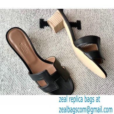 Hermes Heel 5cm Oasis Sandals in Swift Box Calfskin 30 - Click Image to Close