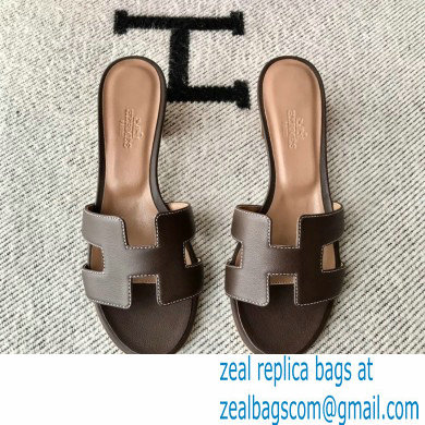 Hermes Heel 5cm Oasis Sandals in Swift Box Calfskin 33