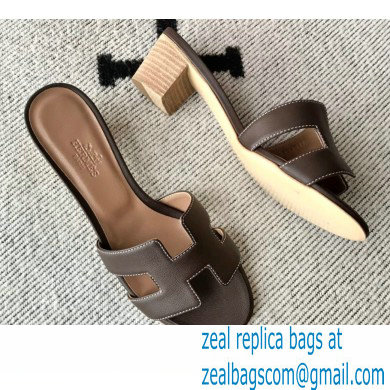 Hermes Heel 5cm Oasis Sandals in Swift Box Calfskin 33