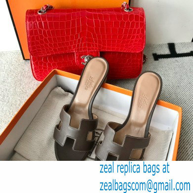 Hermes Heel 5cm Oasis Sandals in Swift Box Calfskin 33