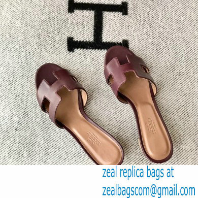 Hermes Heel 5cm Oasis Sandals in Swift Box Calfskin 34