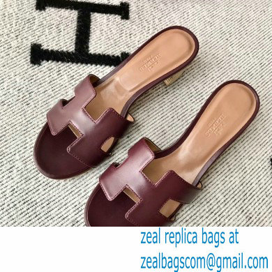 Hermes Heel 5cm Oasis Sandals in Swift Box Calfskin 34