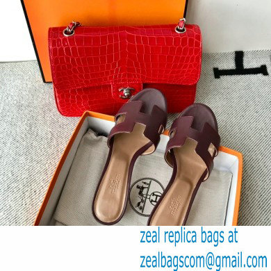 Hermes Heel 5cm Oasis Sandals in Swift Box Calfskin 34