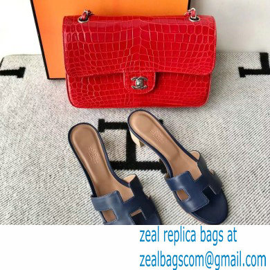 Hermes Heel 5cm Oasis Sandals in Swift Box Calfskin 37