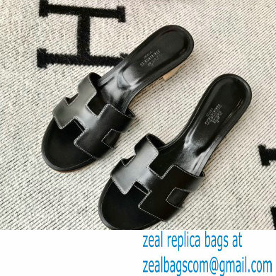 Hermes Heel 5cm Oasis Sandals in Swift Box Calfskin 38 - Click Image to Close
