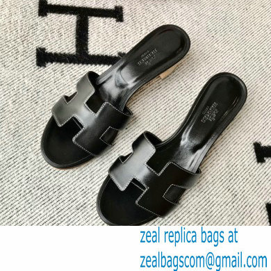 Hermes Heel 5cm Oasis Sandals in Swift Box Calfskin 38