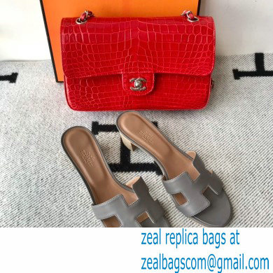 Hermes Heel 5cm Oasis Sandals in Swift Box Calfskin 39