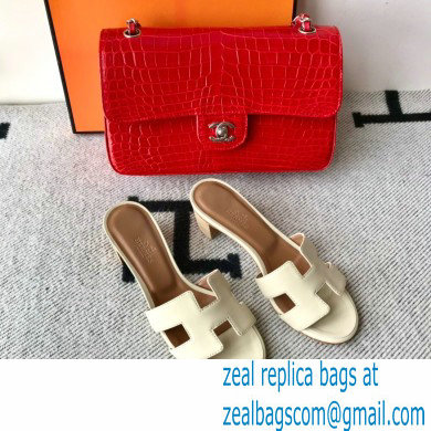 Hermes Heel 5cm Oasis Sandals in Swift Box Calfskin 40